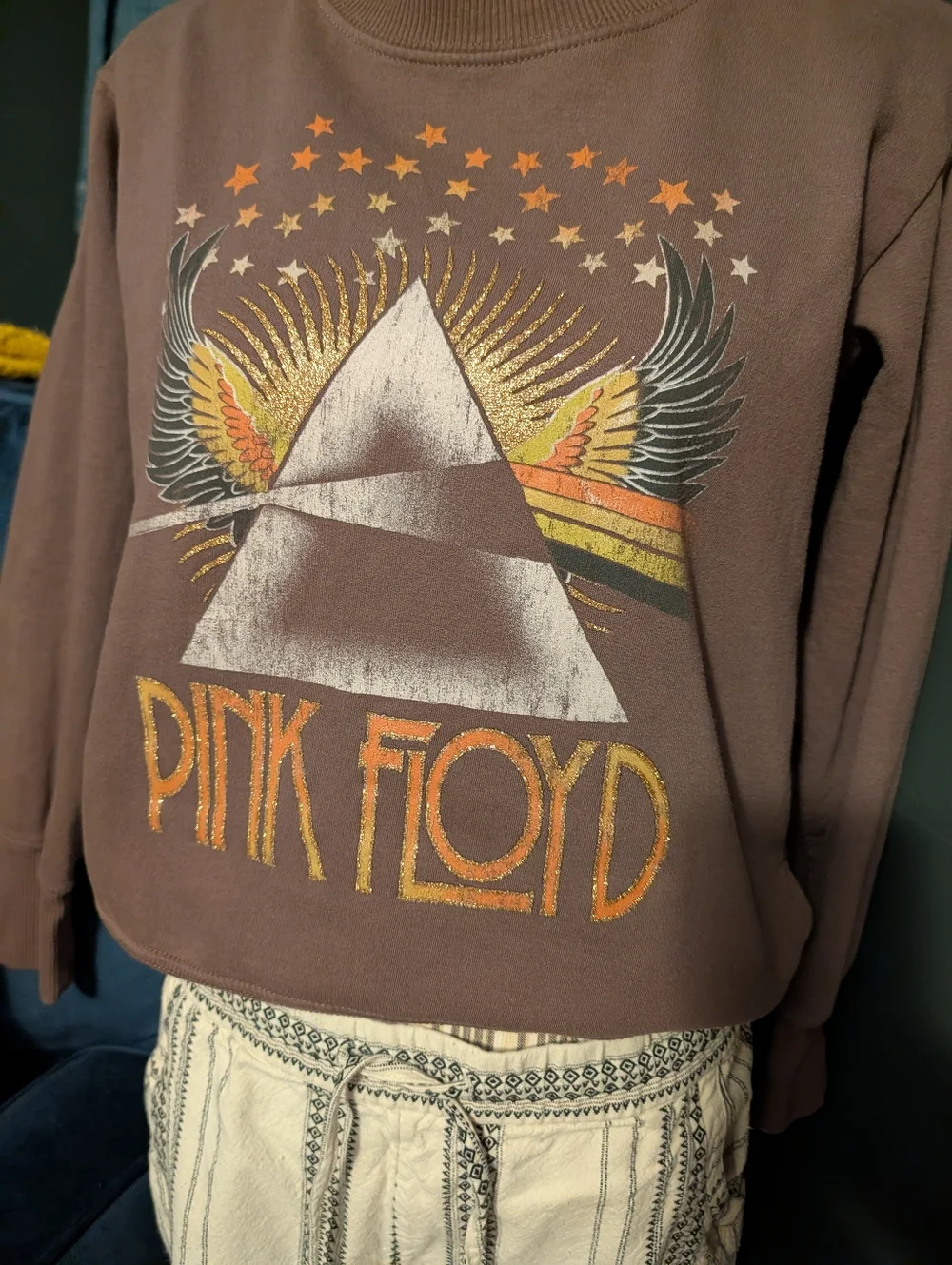Pink Floyd Brown Sweatshirt with Orange & Yellow Graphic - Picture 5 of 5